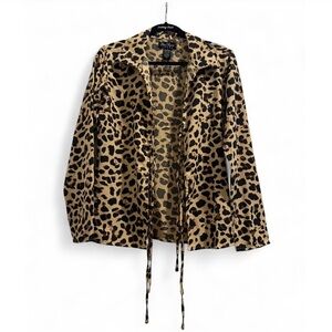 Women’s Leopard Print Dress Shirt